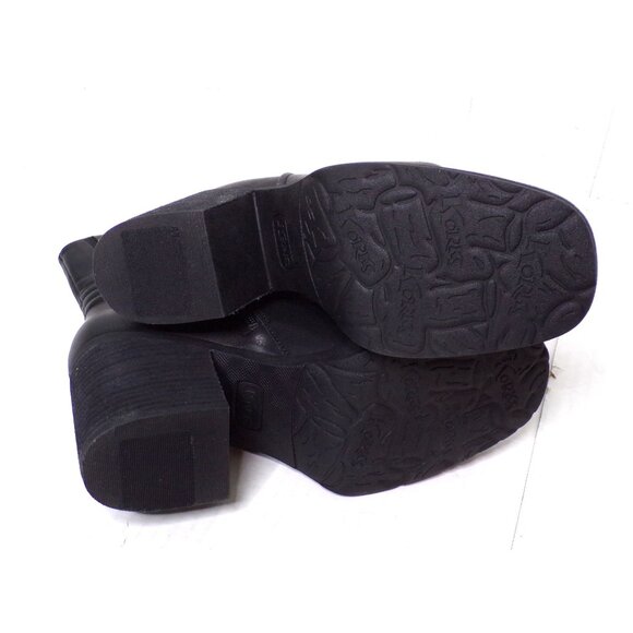 🆕KORKS Moergan Block Heel Side Zip Boot 9 Black - Picture 12 of 12